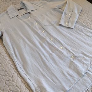 Gray Gap Silk-Cotton Button Down